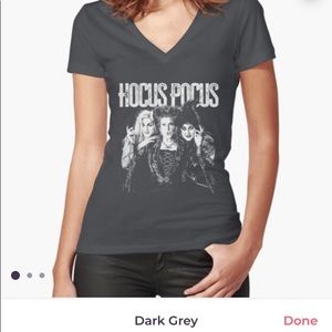 NWT Hocus Pocus V neck fitted shirt size small